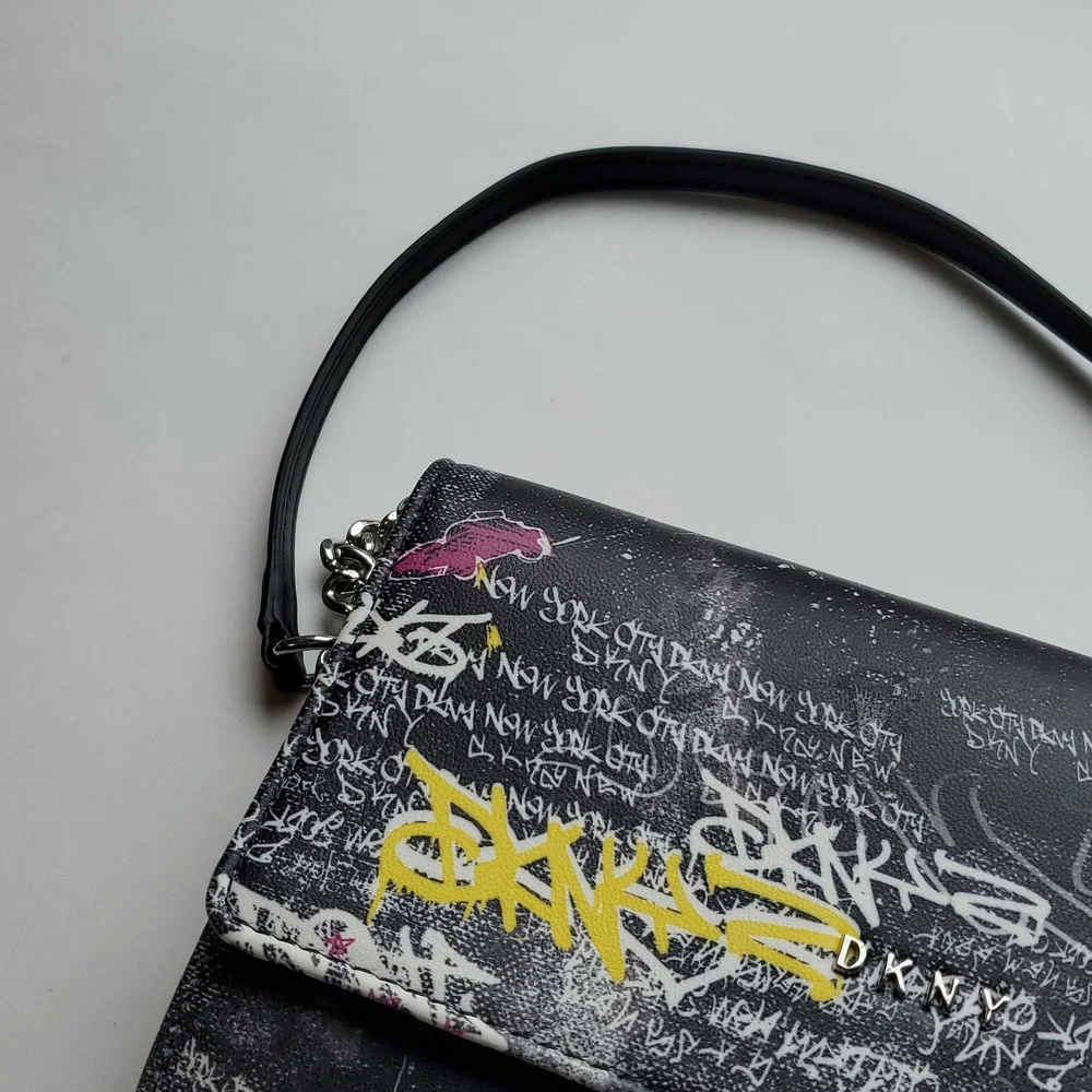DKNY Graffiti Wallet on a Chain Crossbody - Picture 4 of 9